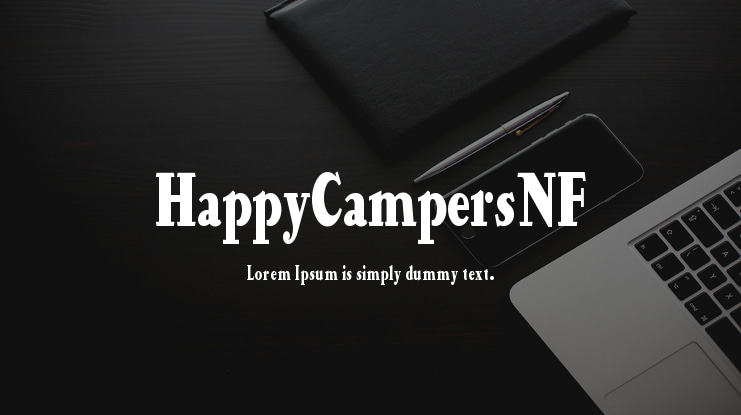 HappyCampersNF Font
