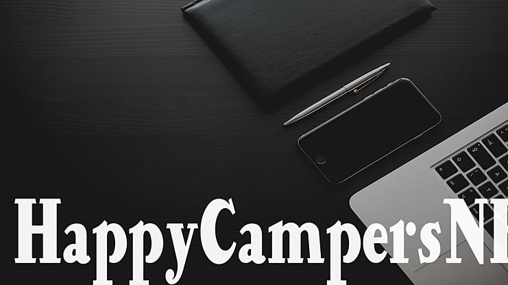 HappyCampersNF Font