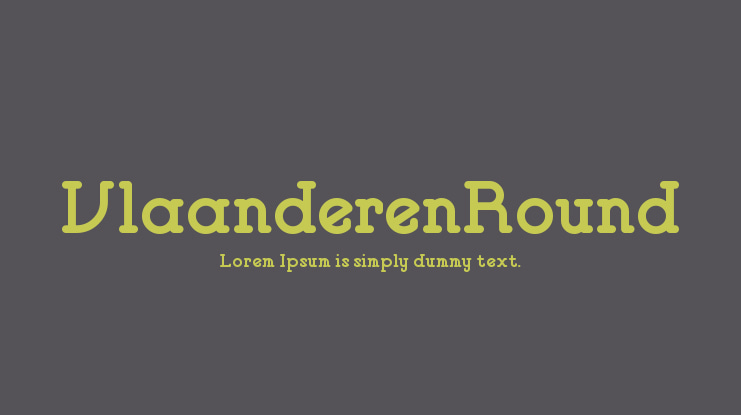 VlaanderenRound Font