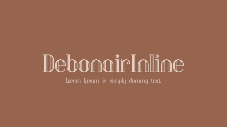 DebonairInline Font