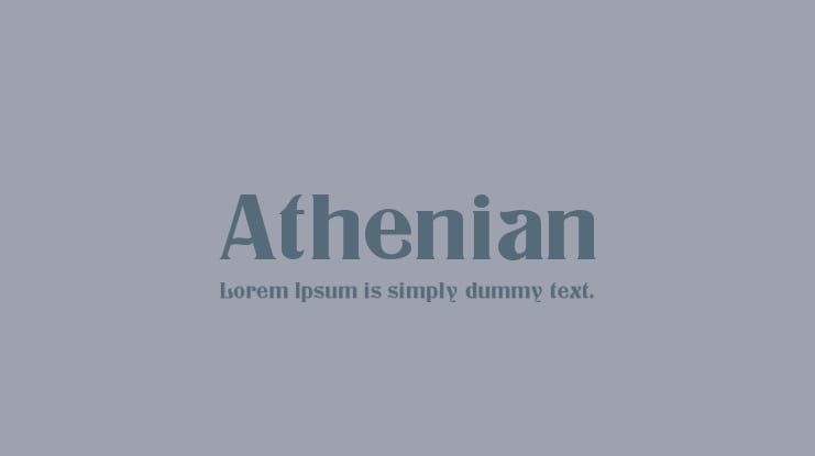 Athenian Font