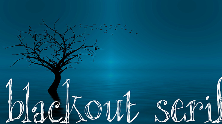 blackout serif Font