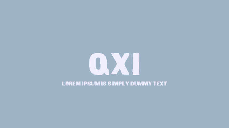 Qxi Font
