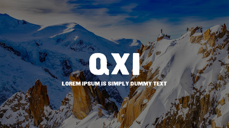 Qxi Font