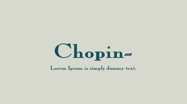 Chopin- Font