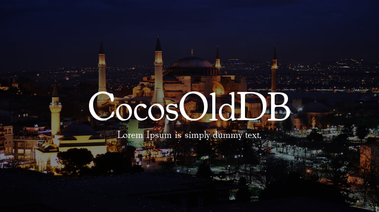 CocosOldDB Font