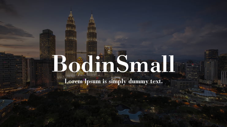 BodinSmall Font