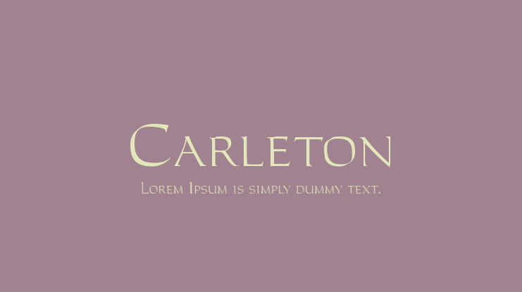 Carleton Font