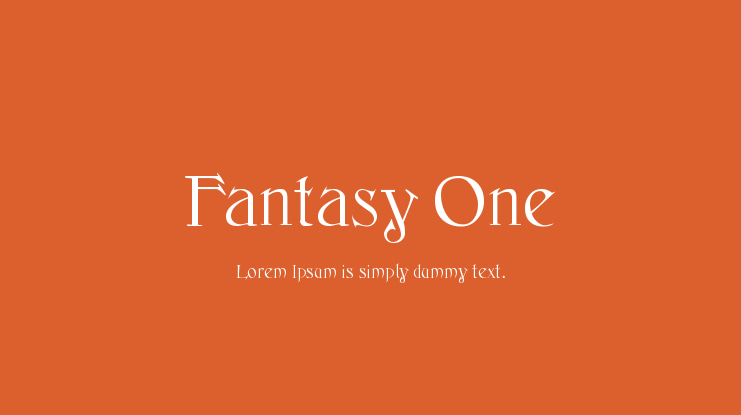 Fantasy One Font