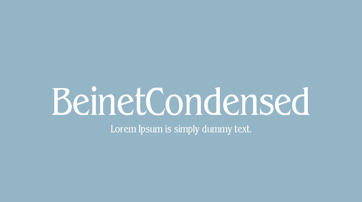 BeinetCondensed Font