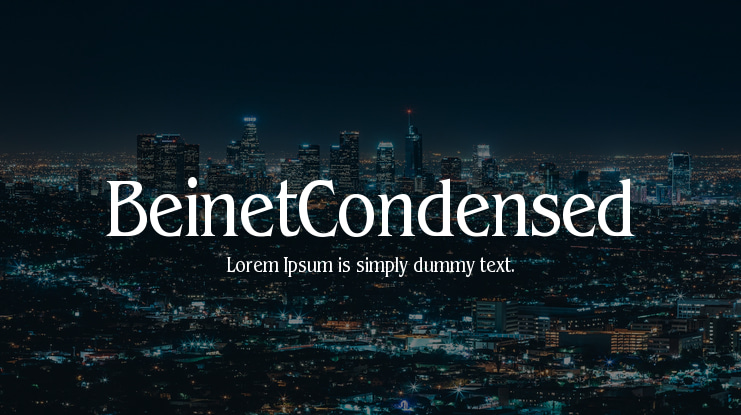 BeinetCondensed Font