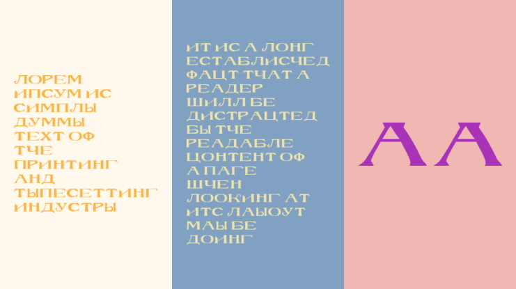 RusskijModern Font