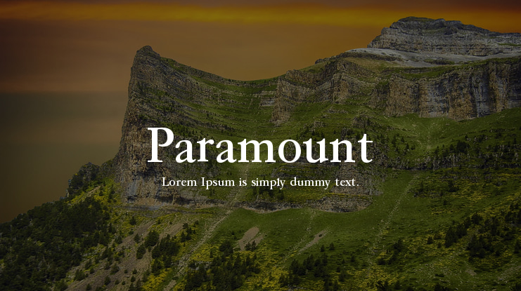 Paramount Font