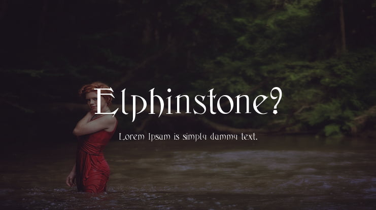 Elphinstone™ Font