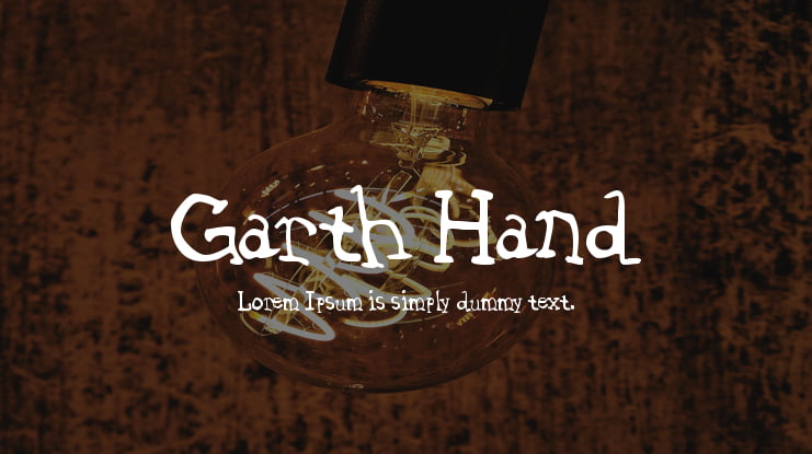 Garth Hand Font