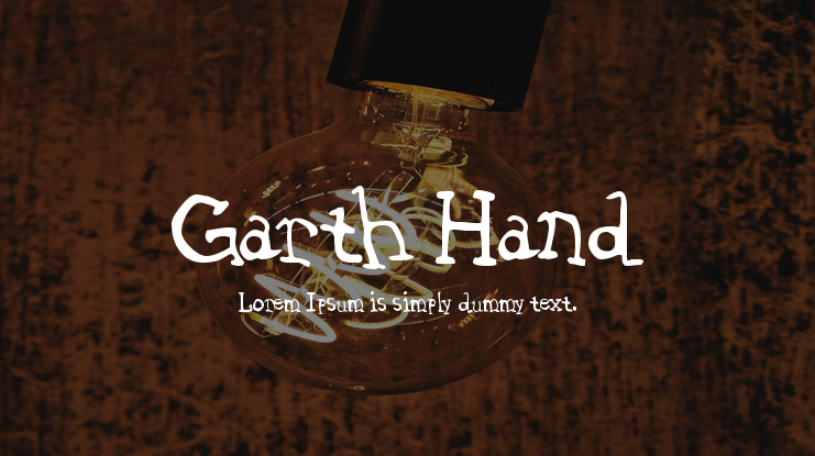 Garth Hand Font