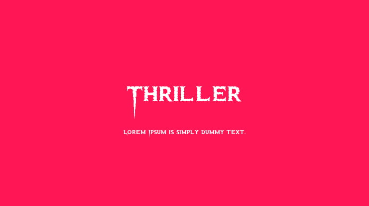Thriller Font