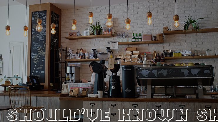 Should've Known Shaded Font