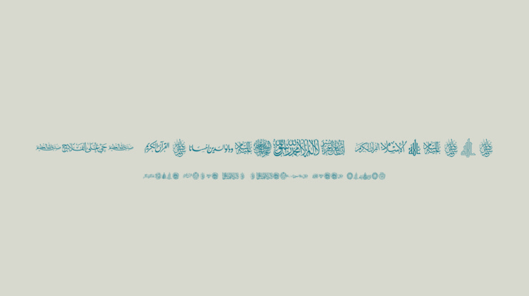 AGA Islamic Phrases Font