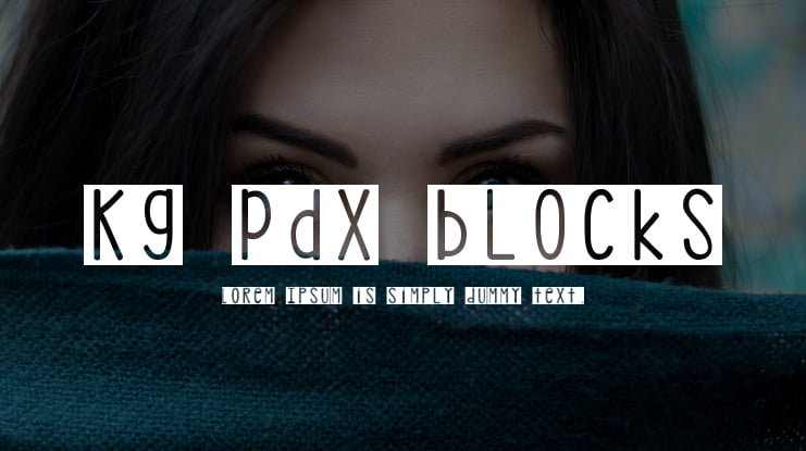 KG PDX Blocks Font