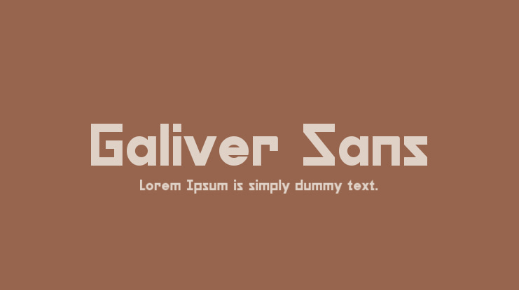 Galiver Sans Font Family