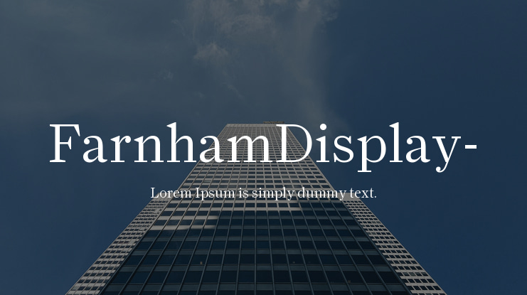 FarnhamDisplay- Font