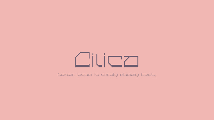 Cilica Font Family