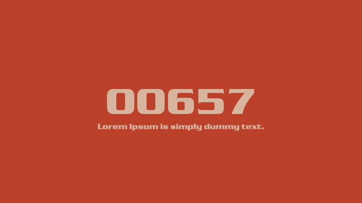 00657 Font
