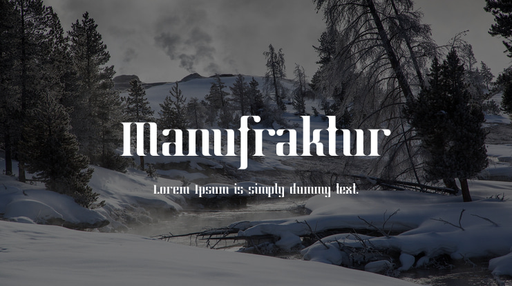 Manufraktur Font