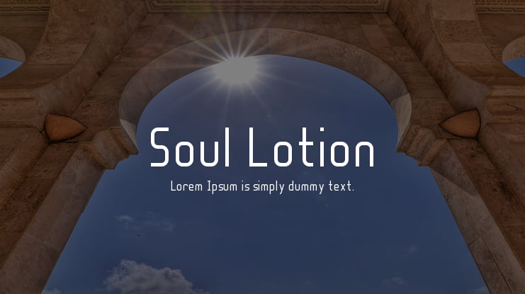 Soul Lotion Font Family