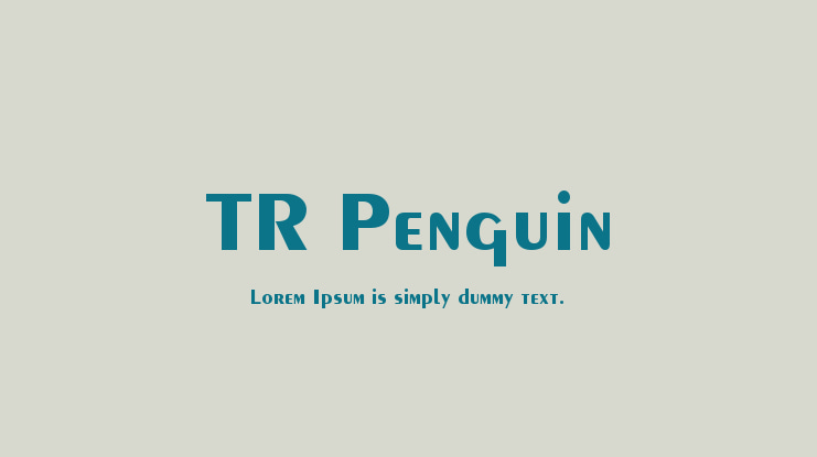 TR Penguin Font