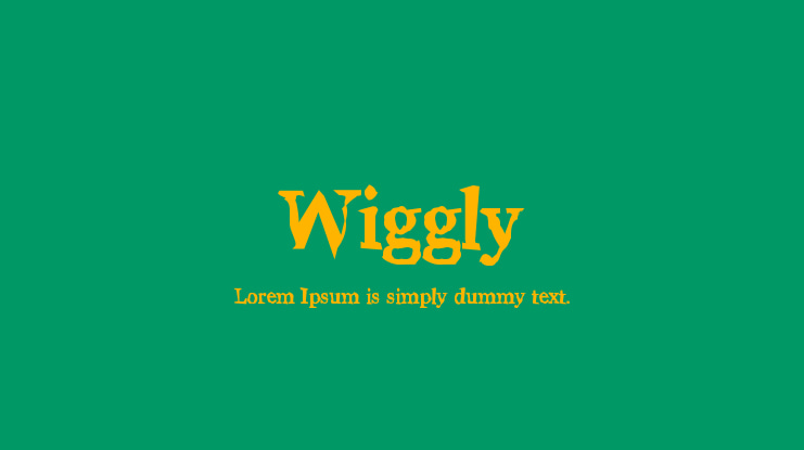 Wiggly Font