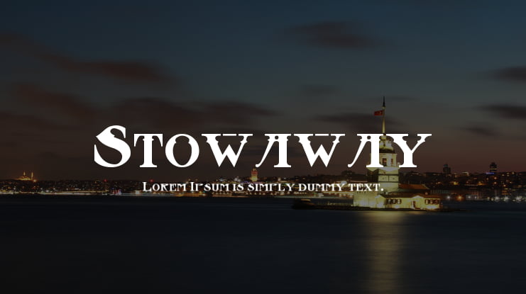 Stowaway Font