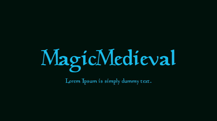 MagicMedieval Font