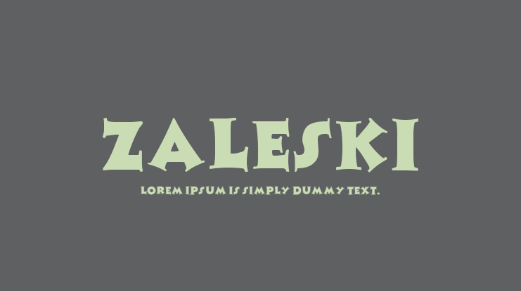 Zaleski Font