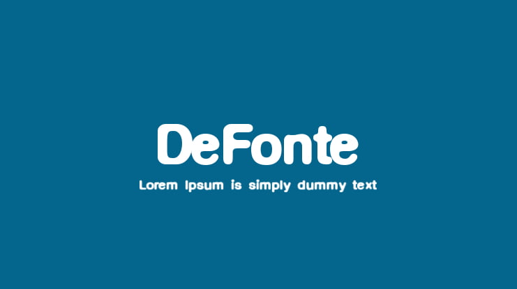 DeFonte Font Family