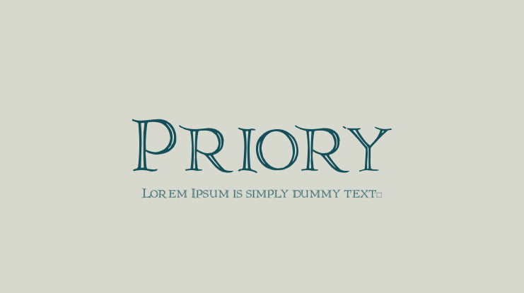 Priory Font