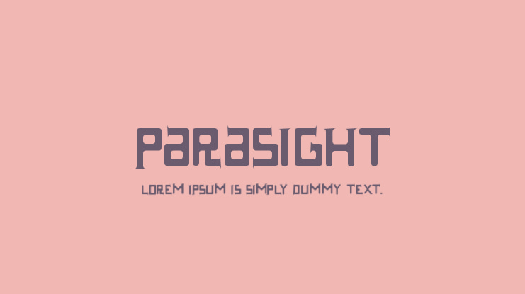 Parasight Font