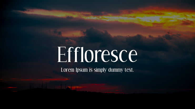 Effloresce Font