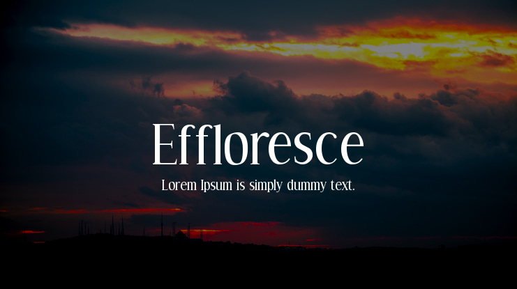 Effloresce Font