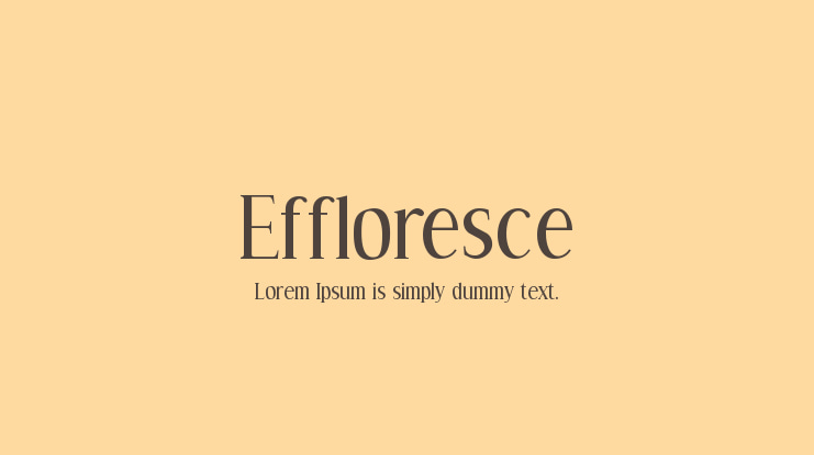 Effloresce Font