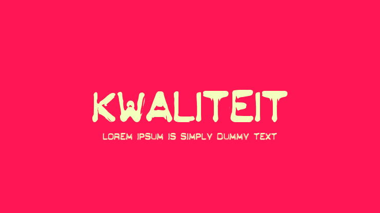 Kwaliteit Font