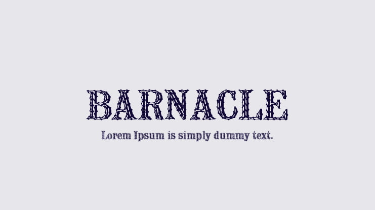 BARNACLE Font