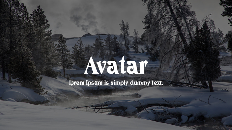 Avatar Font