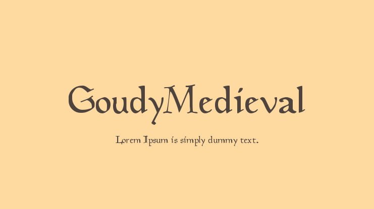GoudyMedieval Font
