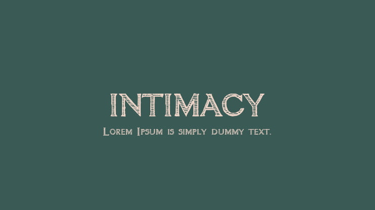 intimacy Font