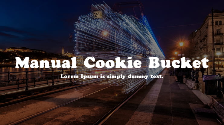 Manual Cookie Bucket Font