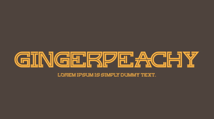 GingerPeachy Font
