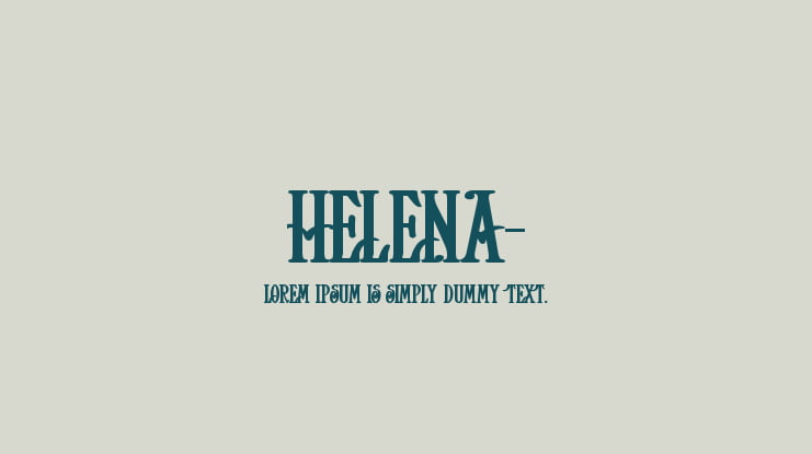 Helena- Font Family