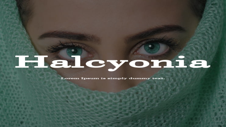 Halcyonia Font